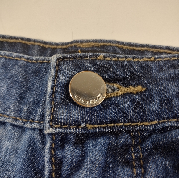 Bebe Acid Washed Ombre Distressed Ripped Shorts - Picture 9 of 16